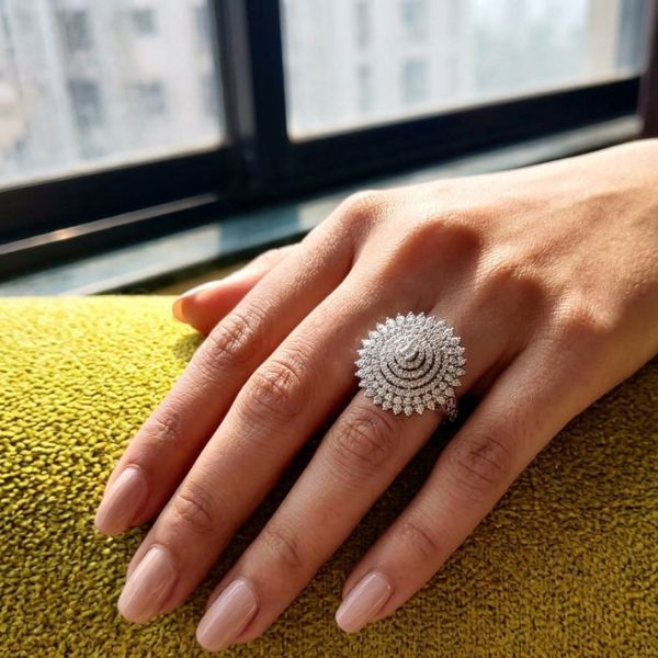 Solar Grace Silver Ring